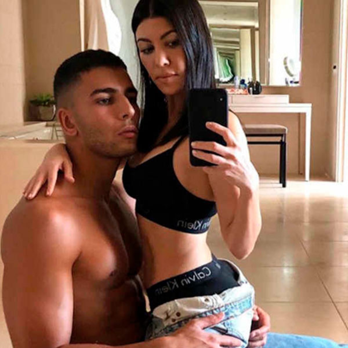 Kourtney Kardashian Straddles Boyfriend Younes Bendjima In Sexy